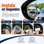 BlindSpot Pro 360 x2 – Set de Espejos Convexos para Puntos Ciegos