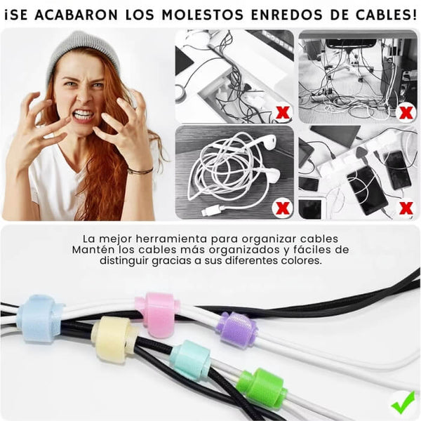 Organizador de Cables Reutilizable