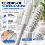 FootCare Pro – Cepillo de Silicona con Mango Largo para Pies