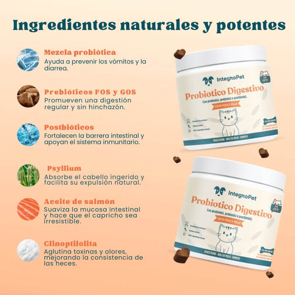 Bocaditos Digestivos Felinos IntegroPet Sabroso