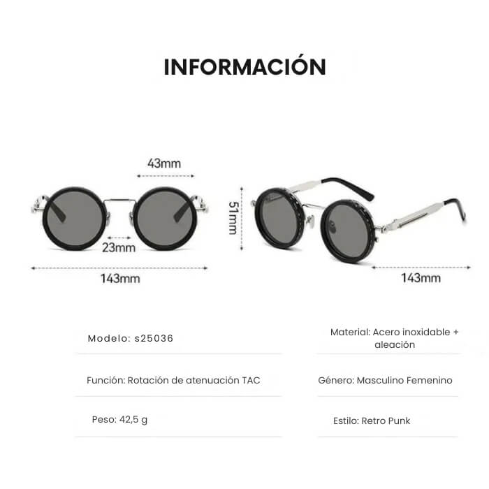 Gafas de sol ajustables