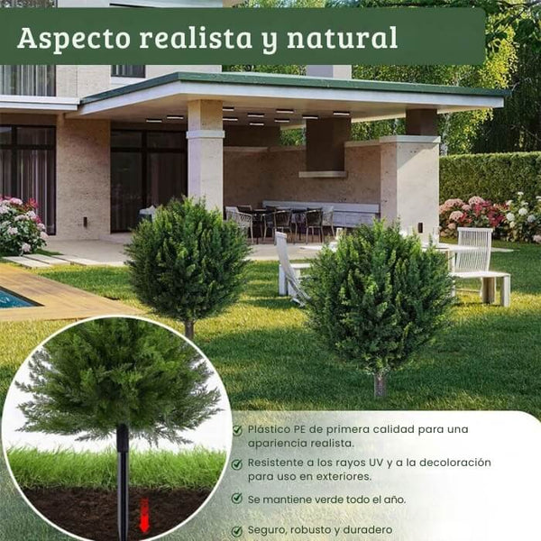 Cedro Artificial Exterior Natural