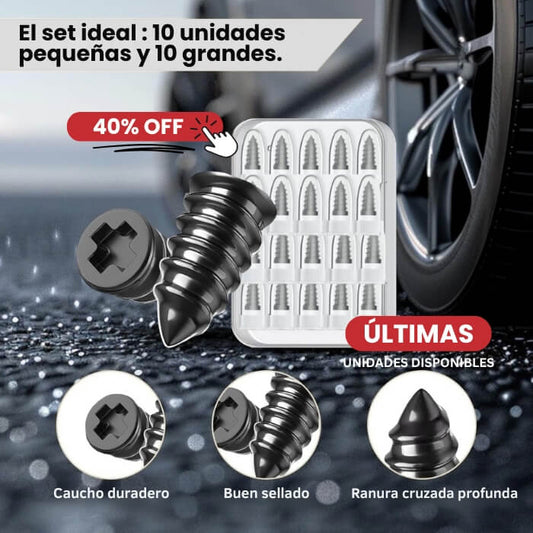Solución Rápida Antipinchazos x20 Tornillos