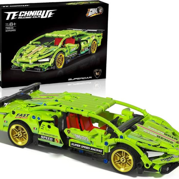 Set Bloques Construcción Carro Turbo