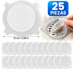 DrainGuard Pro x25 – Pack de 25 Rejillas Desechables AtrapaPelos