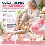 FootCare Pro – Cepillo de Silicona con Mango Largo para Pies