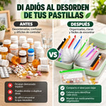 TravelMed Pro – Organizador Impermeable para Pastillas y Vitaminas
