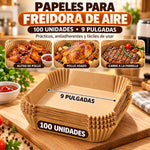 AirFryer Protect x100 – Set de 100 Revestimientos Desechables para Freidora de Aire