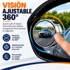 BlindSpot Pro 360 x2 – Set de Espejos Convexos para Puntos Ciegos