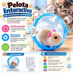 SmartBall Cat Pro– Bola Interactiva Eléctrica para Gatos con Hámster