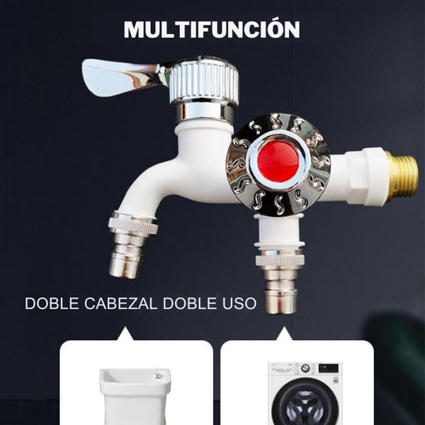 Grifo Doble Antihielo Exterior Fácil