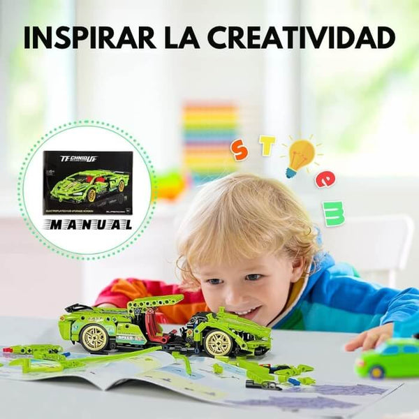 Set Bloques Construcción Carro Turbo