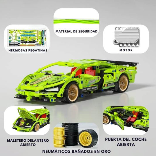 Set Bloques Construcción Carro Turbo