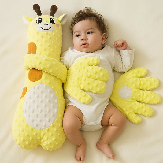 El peluche-almohada que arrulla a tu bebé con suaves palmaditas