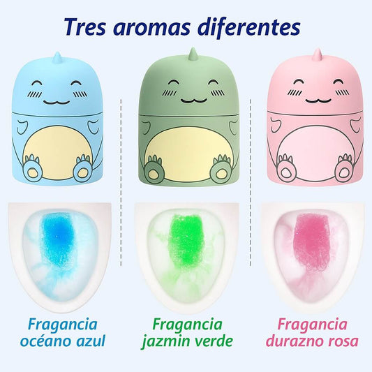DinoClean – El Guardián Limpiador de tu Inodoro X3 Und