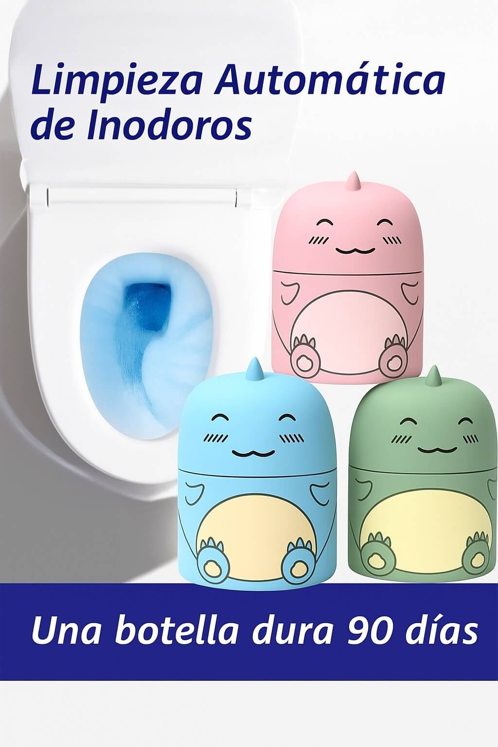 DinoClean – El Guardián Limpiador de tu Inodoro X3 Und