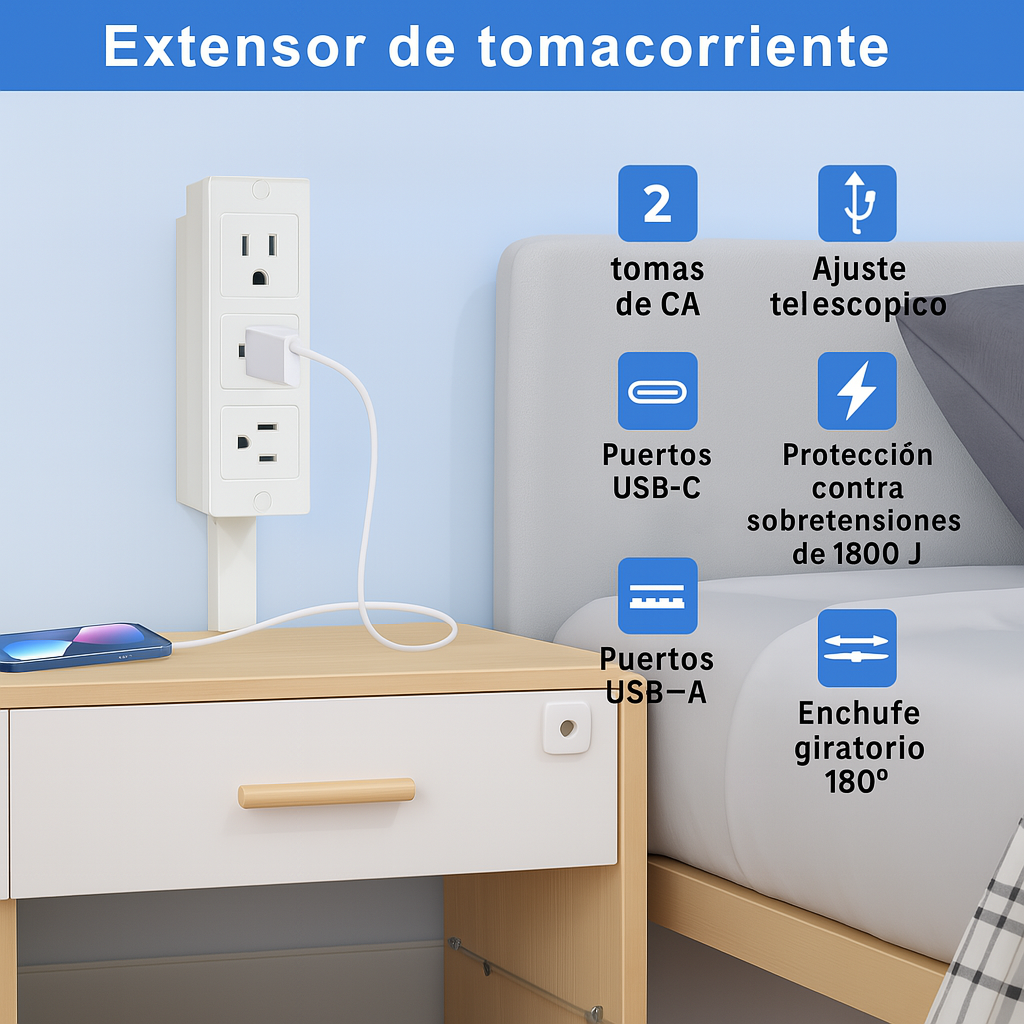 Extensor de toma -FlexiToma® 180°