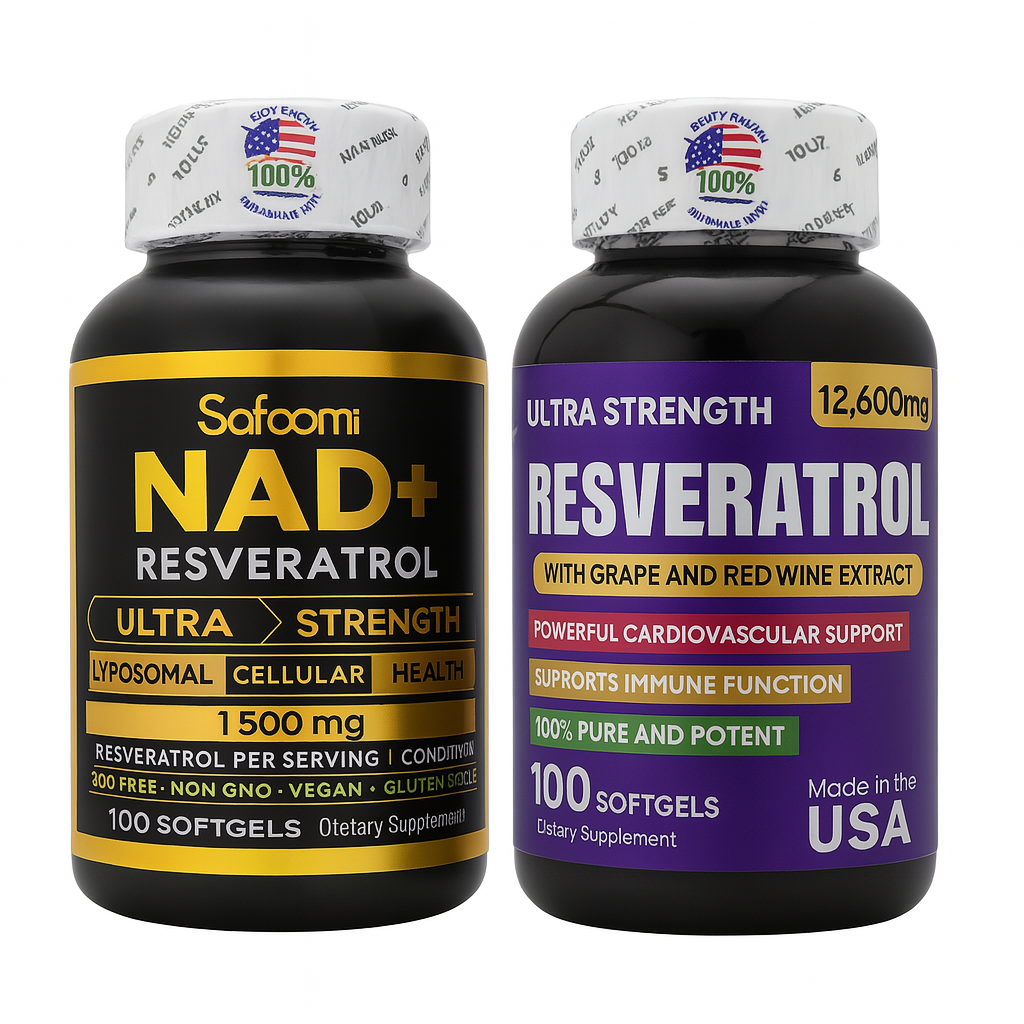 Combo Juventud Extrema: 1 NAD+ Booster + 1 Resveratrol Puro