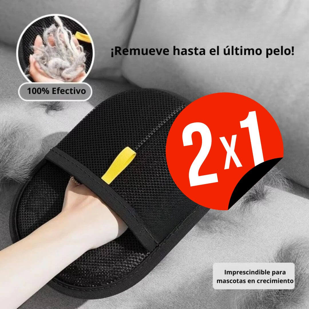Fuera Pelos - Guante Removedor de Pelo Para Mascotas