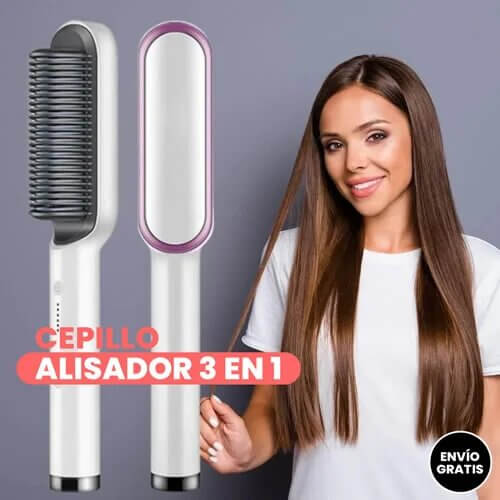 PERFECTO LOOK - Cepillo Alisador y Rizador para Cabello