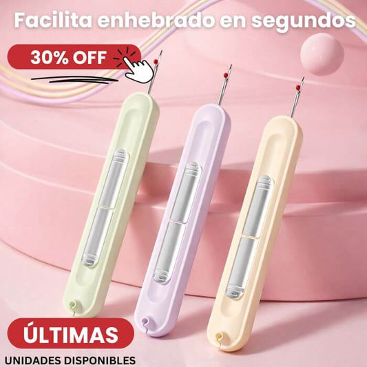 Enhebrador de Agujas Mágico 2 en 1 - Enhebra y suelta costuras en segundos