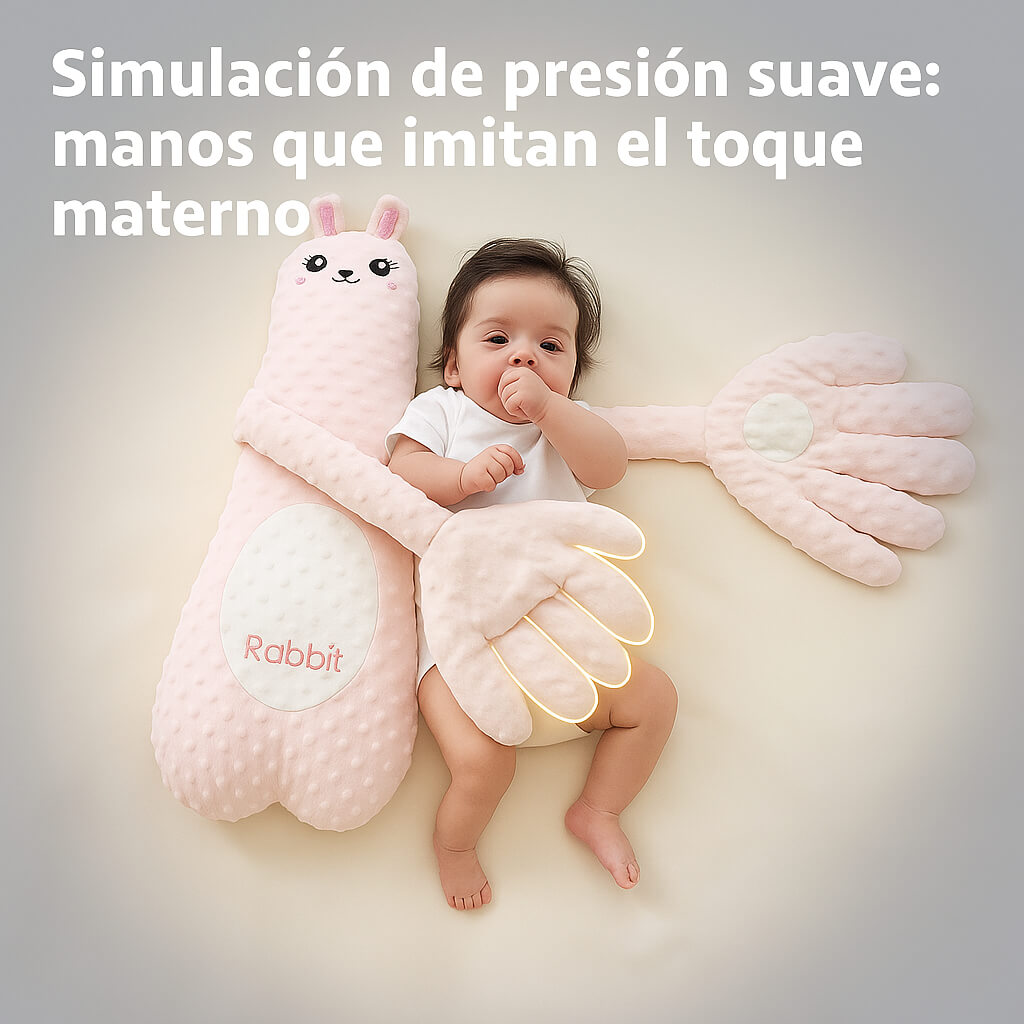 El peluche-almohada que arrulla a tu bebé con suaves palmaditas