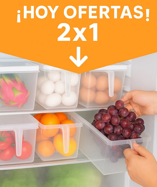 FreshBox - Organizador para Nevera con Tapa Hermética
