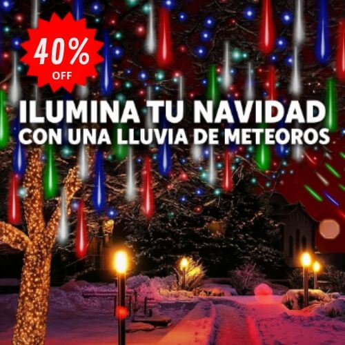 Luces Meteorito de Navidad - 8 Tubos 50cm