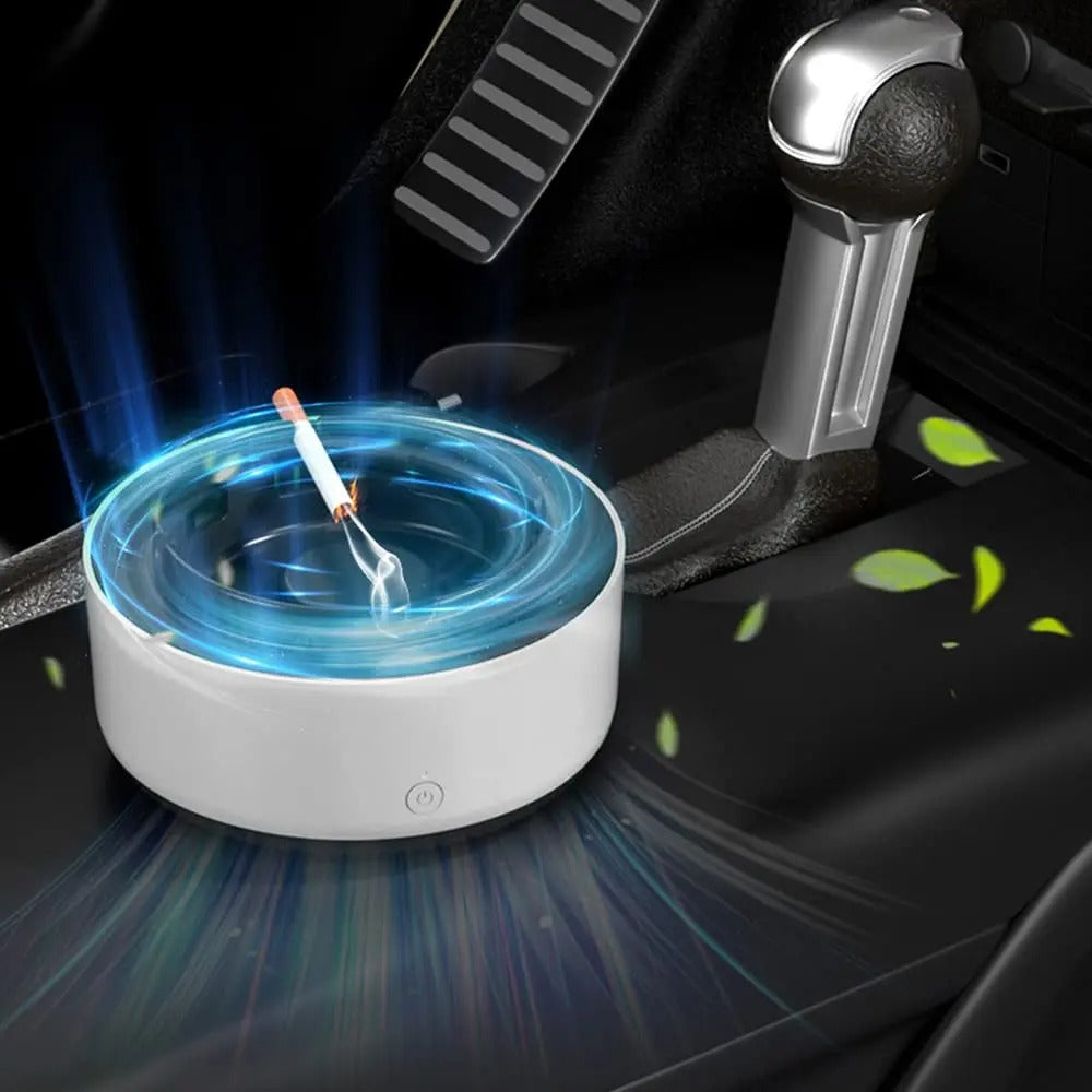 SmokeLess Pro - Cenicero autoextinguible con purificación 360°