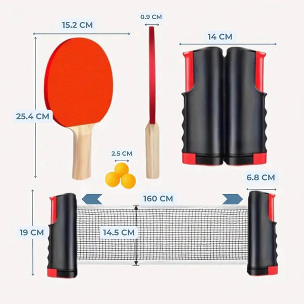 FlexNet Juego Pingpong Portátil