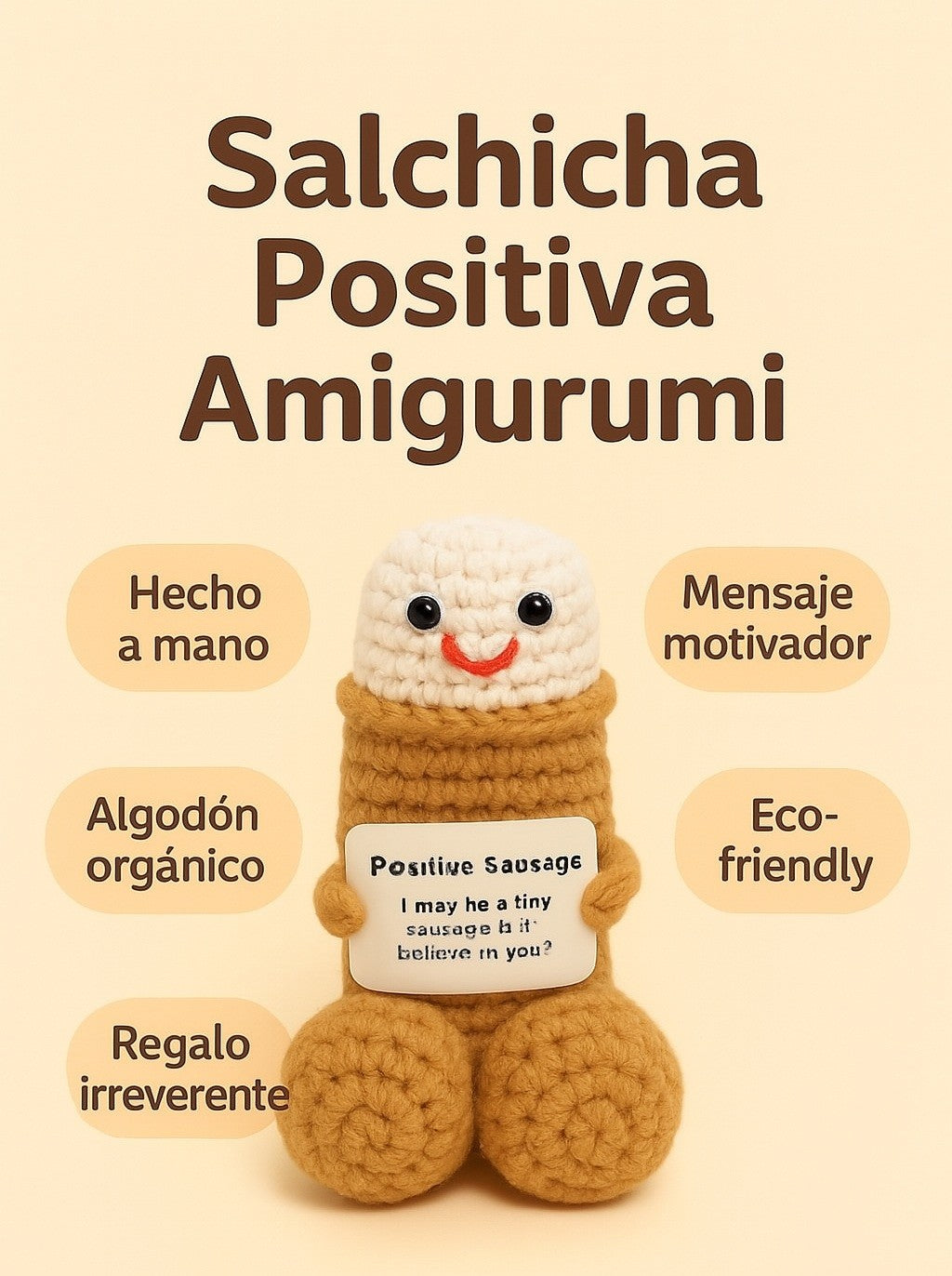 Peluche Positivo Amigurumi – Tu dosis de risas