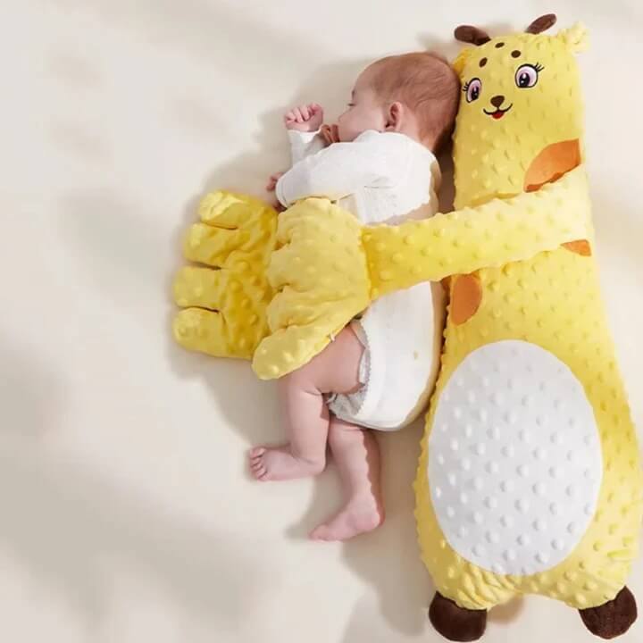 El peluche-almohada que arrulla a tu bebé con suaves palmaditas