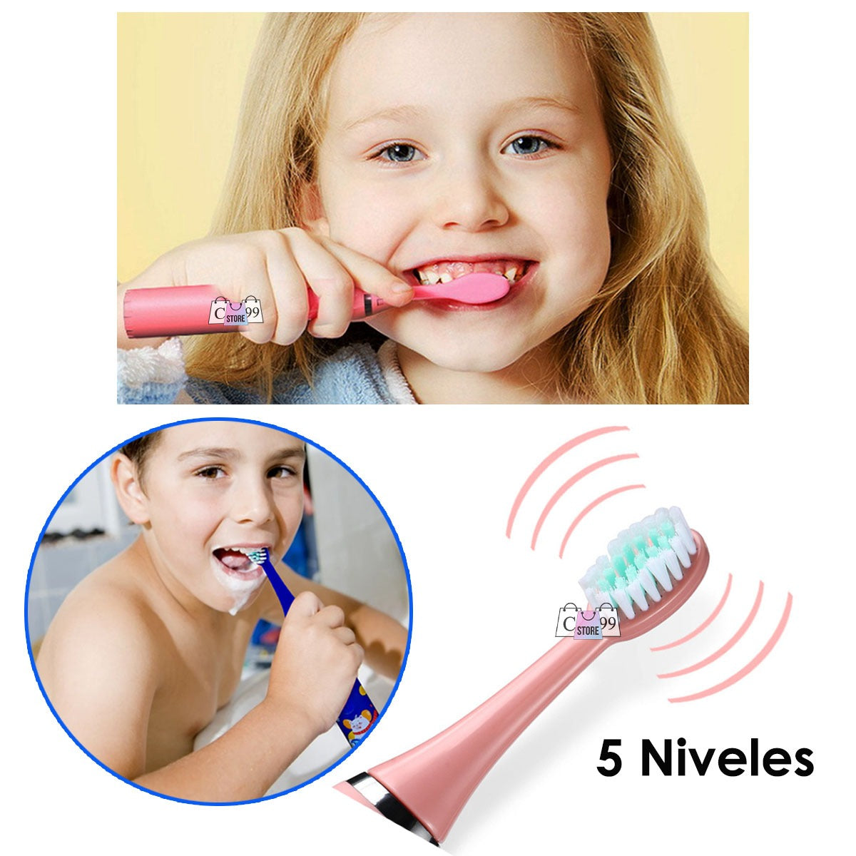 Cepillo Eléctrico KidsPro™ – Dientes limpios, niños felices